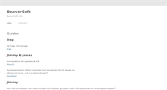 Desktop Screenshot of beaversoft.se